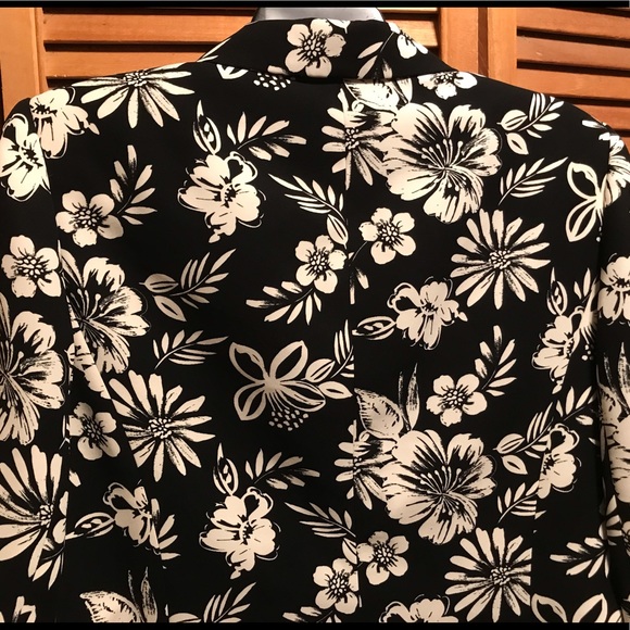 Jones Studio Woman Black & White Jacket - Picture 11 of 12